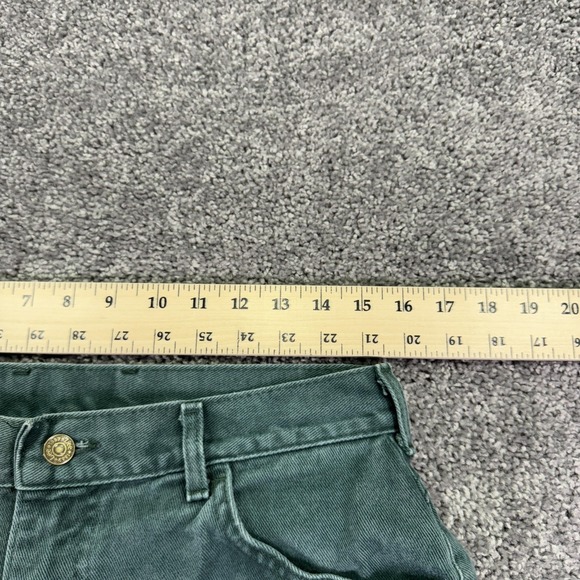 Vintage Lee Jeans Womens 16 Short Green High Rise Tapered Denim Medium Wash USA - Picture 7 of 13